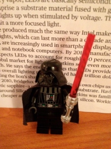 Mini Darth zealously guards the KB best book of 2012 list.